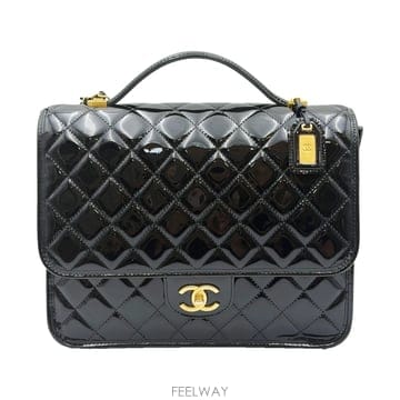 샤넬 Chanel AS3662 블랙 페이던트 스쿨 메모리 백팩