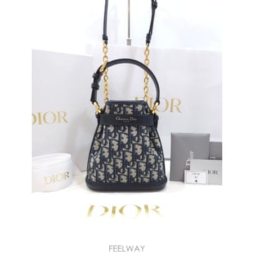 디올 쎄 디올 스몰 오블리크 자카드 버킷백 토트 숄더백 2WAY M2272UTZQ-M928