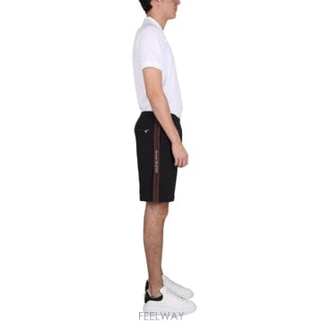 23 S/S 알렉산더 맥퀸 버뮤다 쇼츠 WITH 셀비지 로고 밴드 6 B0040203357