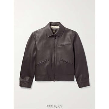 26 F/W 로로 피아나 가일 풀그레인 레더 자켓 FAP2185 B0081662916