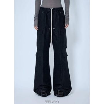 26 FW 릭오웬스 여성 카고벨라스 팬츠 ric0265022blk