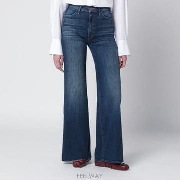 26SS MOTHER 블루 flared Troublemaker jeans 105072104COTBM TP57