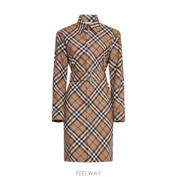 26SS Burberry Embroidered 저지 셔츠 드레스 8095080C1202 TP571828447
