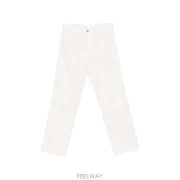 프라다 데님 팬츠 화이트