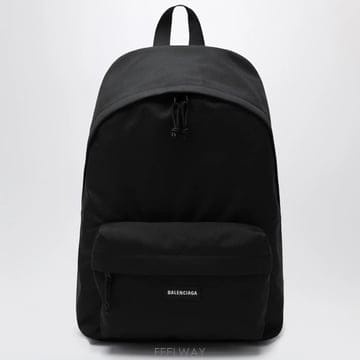 25 F/W 발렌시아가 블랙 익스플로러 백팩 WITH 로고 패치 50 B0051852977