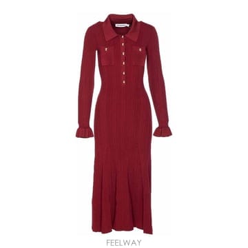 26SS Self portrait Ribbed 드레스 AW25008MABU TP572125817
