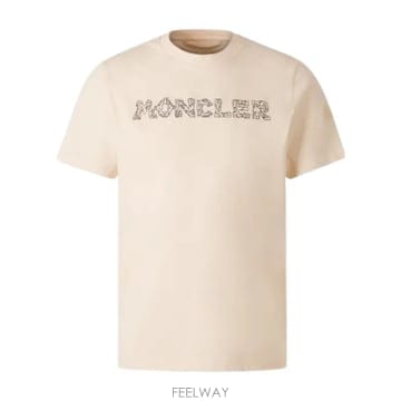 26SS Moncler T 셔츠 with embroidered 로고 L10918C0002589AUG21I T