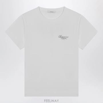 26 S/S 지방시 화이트 티셔츠 WITH 로고 프린트 BW70FJP B0051868588