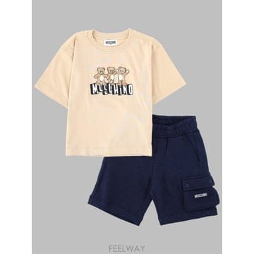 26 S/S 모스키노 맥시 티셔츠 ANDSHORTS 셋 (KIDS 상 B0042068591