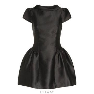 셀프 포트레이트 블랙 태피터 미니 드레스 PF26097SBBLACK B0482068478