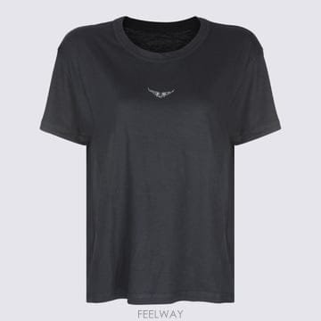 26FW ZADIG VOLTAIRE Zadig Ampvoltaire 블랙 Marta T 셔츠 JWTS0166