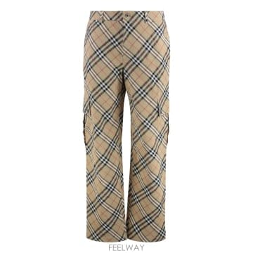 25SS Burberry Burberry Linen 앤 코튼 Trousers 8103384162511C202
