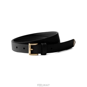 26SS 프라다 사피아노 레더 벨트 WITH ENAMELED TRIANGLE 로고 1CC618053F0002
