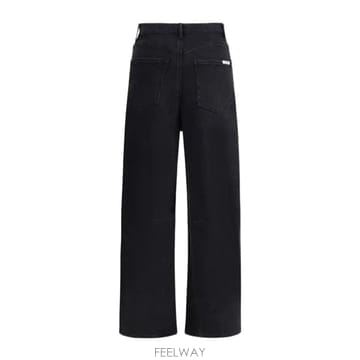 25FW Self portrait BARREL 레그 JEANS PF25827PBBLACK TP57337550