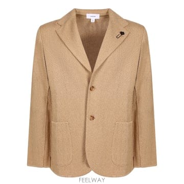 Lardini 26SS Lardini Made in ��Ʈ fabric  Herringbone pattern  �� butto26SS Lardini Made in ��Ʈ fabric  Herringbone pattern 