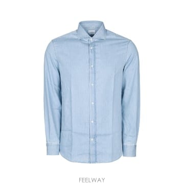 26FW 브루넬로 쿠치넬리 롱 Sleeve 데님 셔츠 MR6830627C008 TP573167233