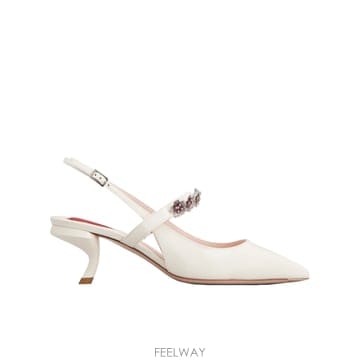 Roger Vivier 23FW ���� ��� ���� ���   Escarpins ������ Virgule Flower en Cuir Ve23FW ���� ��� ���� ���   Escarpins ������ Virgul