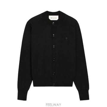아미 드 꾀흐 크루넥 가디건 그린