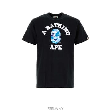 베이프 ABC 카모 칼리지 티셔츠 M 001TEM301004M BK B0442088734