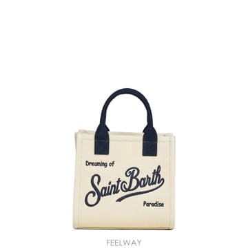 | Other Brand | 26SS ����Ʈ�ٽ� Borsa Vanity in twill di cotone con �ΰ� ricamato V26SS ����Ʈ�ٽ� Borsa Vanity in twill di cotone con ��