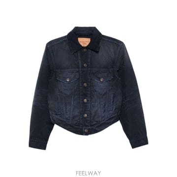 발렌시아가 데님 코튼 자켓 856423TTW648074 B0711886707