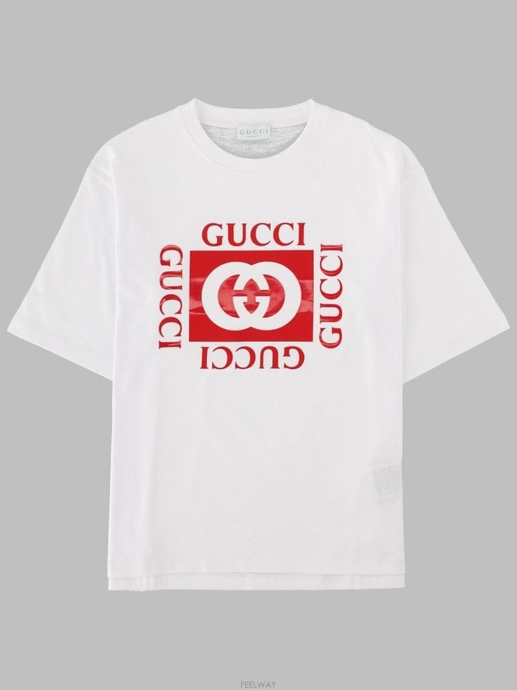 GUCCI 26 S/S ���� Ƽ���� MANICHE CORTE �� STAMPA ( B004206860826 S/S ���� Ƽ���� MANICHE CORTE �� STAMPA ( B00420686