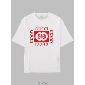 26 S/S 구찌 티셔츠 MANICHE CORTE 콘 STAMPA ( B0042068608