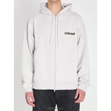 26SS Balenciaga Chalk 코튼 스웨트 셔츠 850338TTVL79012 TP570507904