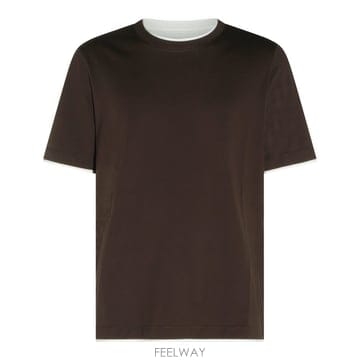 브루넬로 쿠치넬리 브라운 코튼 티셔츠 M0B137427CXR90 B0482068440