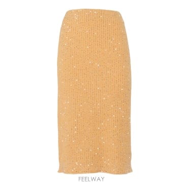25FW 파비아나 필리피 오렌지 midi pencil 스커트 GND274F677H4334030 TP57718