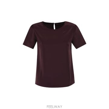 26SS 막스마라 WKDZONA   Satin 앤 저지 T 셔츠 2615941011600007 TP57574