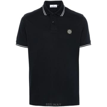 스톤아일랜드 슬림 핏 쇼트 sleeve 폴로 셔츠 with Compass patch L1S152200010S
