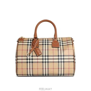 26FW 버버리 미디움 백 In Briar 브라운 코튼 블렌드 8119049 TP571440807