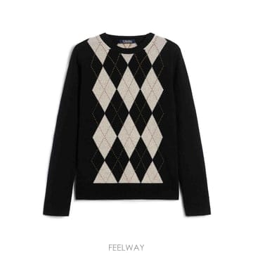 Max Mara 25FW �������� �������� Argyle �� �� ĳ�ù̾� ������ SOPRANO2529366143600022 T25FW �������� �������� Argyle �� �� ĳ�ù̾� ������ SO