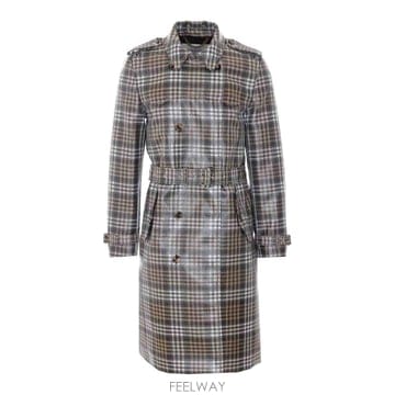 26SS Burberry 브라운 앤 화이트 Foxfield 트렌치 8125430 TP575708617