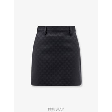 구찌 GUCCI PRIMAVERA GG 코튼 블렌드 미니 스커트 A B0652260674