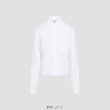 26SS 스포츠 맥스 Camicia classica 스포츠 맥스 in misto cotone 26121110