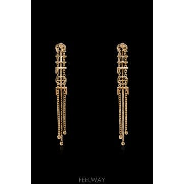 26SS chloe 미니 벨트 earrings in brass CH26AJE14CB79DC TP5766493