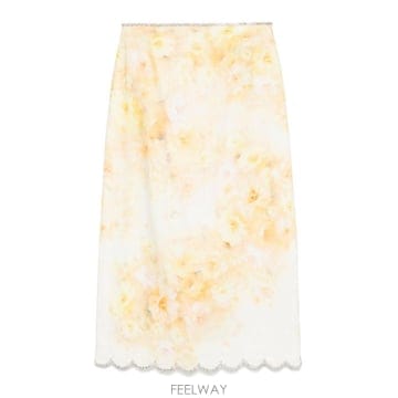 25SS 짐머만 Crush scalloped midi 스커트 2163SR251YFL TP571829693