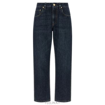 26FW 브루넬로 쿠치넬리 Straight trousers in Authentic 데님 with Shiny 