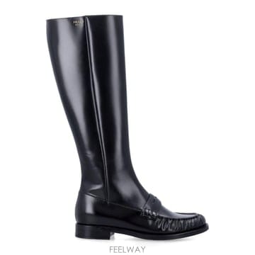 PRADA 25FW ����� ����� polished ���� penny knee high ���� 25A1W201OFD020P325FW ����� ����� polished ���� penny knee high ���� 