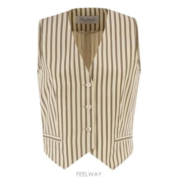 Max Mara 26SS �������� MXMFAUNO   Striped ��ư �� ��ũ canvas ���̽�Ʈ ��Ʈ 2611151026SS �������� MXMFAUNO   Striped ��ư �� ��ũ canvas 