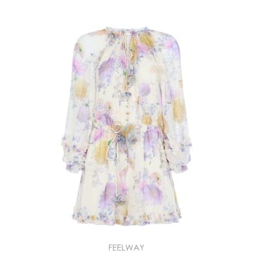 26SS 짐머만 짐머만 Luna Ruffle 플레이 수트 8154YS261CRDA TP573802133
