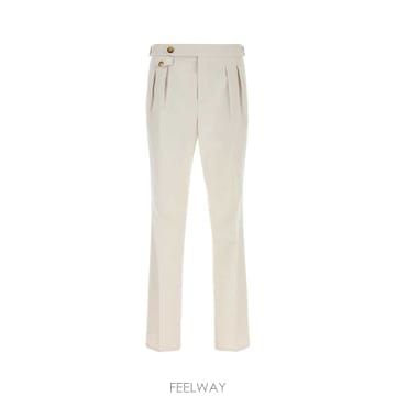 Brunello Cucinelli 26FW ���ڷ� ��ġ�ڸ� Chalk stretch ��ư pant M289LM5030C6332 TP5773026FW ���ڷ� ��ġ�ڸ� Chalk stretch ��ư pant M289LM5