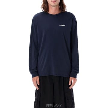 Patagonia P 6 로고 롱 sleeve t 셔츠 38518NENA TP571828917