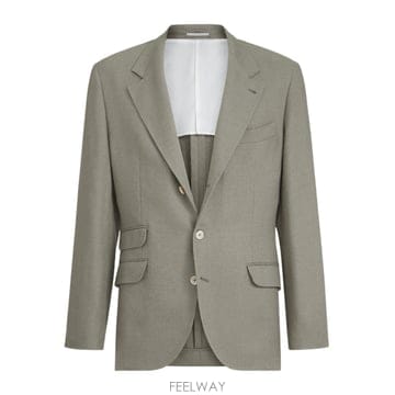 Brunello Cucinelli 26SS ���ڷ� ��ġ�ڸ� hopsack �̱� breasted �������� MZ4037BWDC053 TP571826SS ���ڷ� ��ġ�ڸ� hopsack �̱� breasted �������� 