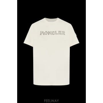 26SS Moncler T 셔츠 with embroidered 로고 L10918C0002589AUG21I T