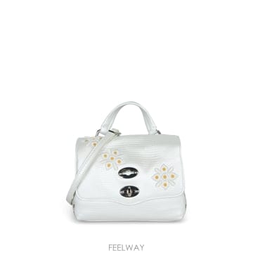Zanellato Zanellato Fine ����, embossed pattern, applied floral details,Zanellato Fine ����, embossed pattern, applied floral 