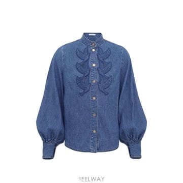 26SS 짐머만 여성 셔츠 8761TS26RBABLU TP573897607