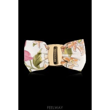Ferragamo 26FW ����䷹ ��󰡸� Hair clip with floral motif 340471FERMPRIMAVE26FW ����䷹ ��󰡸� Hair clip with floral motif 340